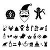 vector christmas day icon set 