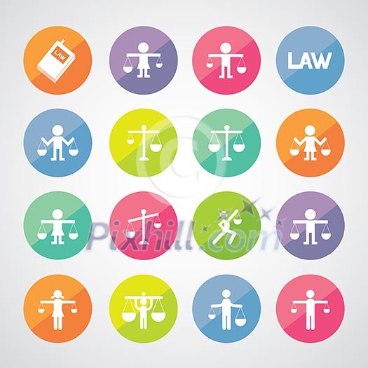 scales icon on gray background scales icon on gray background