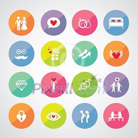 vector icons set for wedding vector icons set for wedding