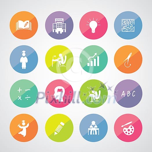 vector basic icon for education vector basic icon for education