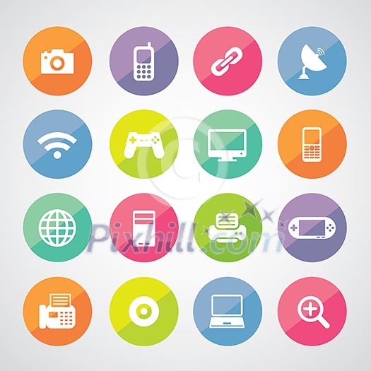 vector icon technology set for use vector icon technology set for use