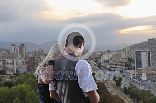 romantic urban young couple outdoor romantic urban young couple outdoor