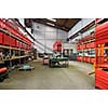 iron works steel and machine parts modern factory indoor hall