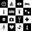 hospital icons set for use 