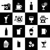 Beverages icons set for use 