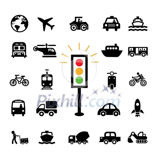 vector basic icon for transport vector basic icon for transport