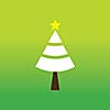 vector merry christmas tree symbol 