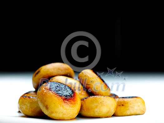 mashroom food vegetable grilled isolated on white background mashroom food vegetable grilled isolated on white background