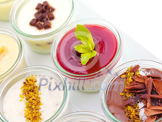 tasty dessert glass cup with fruits and chocolate tasty dessert glass cup with fruits and chocolate