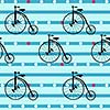 Seamless background with Retro Bicycles