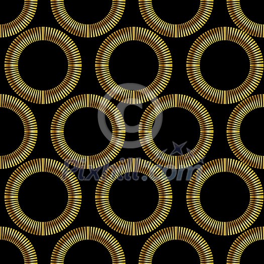 Vector abstract seamless background with golden luxury round elements Vector abstract seamless background with golden luxury round elements