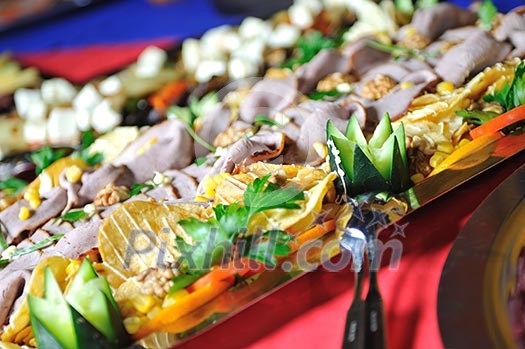 Catering food at a helloween party