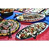 Catering food at a helloween party