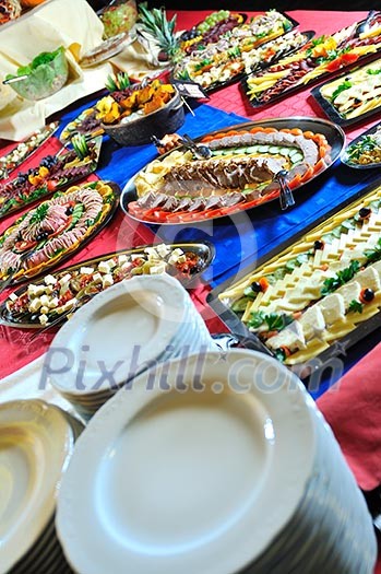 Catering food at a helloween party