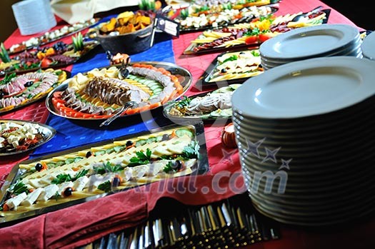 Catering food at a helloween party