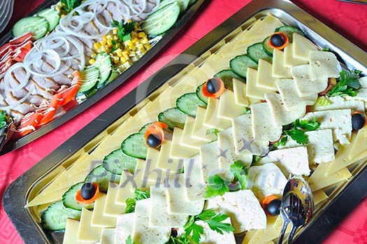 Catering food at a helloween party