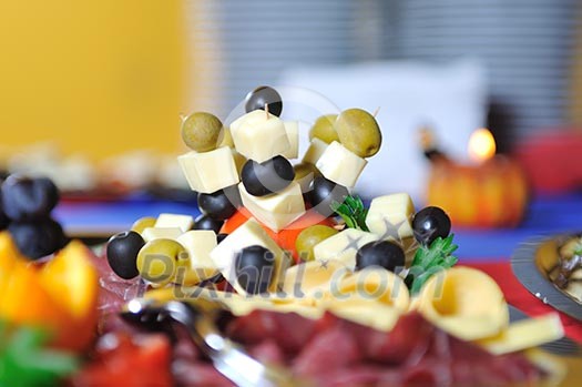 Catering food at a helloween party Catering food at a helloween party