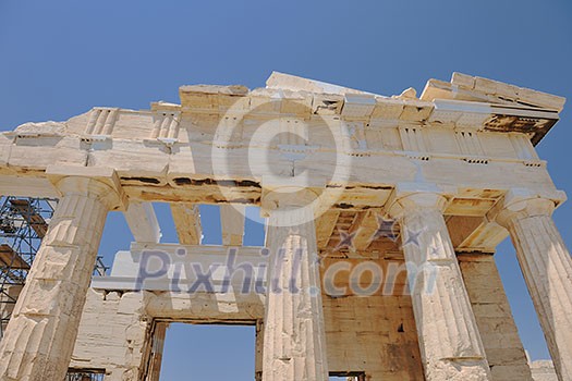 parthenon famous european tourist  travel destination in greece athens