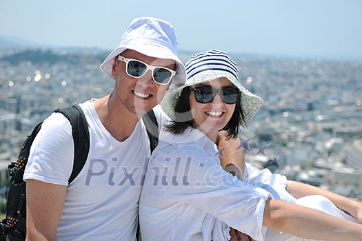 young couple portrait in love have romantic time on summer vacation holidays in greece santorini young couple portrait in love have romantic time on summer vacation holidays in greece santorini