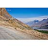 Road to Ki Monastery. Spiti Valley,  Himachal Pradesh, India