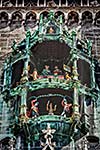 Animated figurines of Rathaus-Glockenspiel -  tourist attraction on New Town hall of Munich, Germany