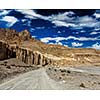 Road in Himalayas. Spiti Valley, Himachal Pradesh, India