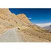 Road to Ki Monastery. Spiti Valley,  Himachal Pradesh, India