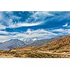 Himalayan landscape of Spiti valley. Himachal Pradesh, India