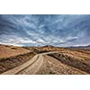 Road in Himalayas. Spiti Valley, Himachal Pradesh, India