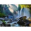 Tropical waterfall Phnom Kulen, Cambodia