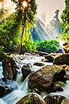 Tropical waterfall Phnom Kulen, Cambodia