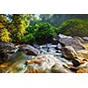 Tropical waterfall Phnom Kulen, Cambodia