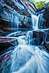 Tropical waterfall. Popokvil Waterfall, Bokor National Park, Cambodia