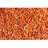 Dried shrimps close up in market in Asia