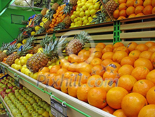fruits in supermarket