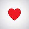 vector heart shape symbol design   