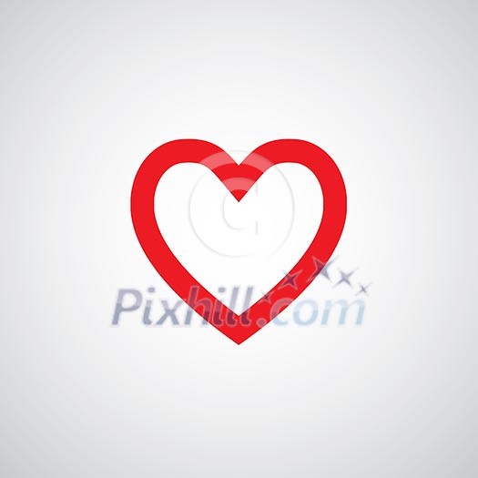 vector heart shape symbol design vector heart shape symbol design