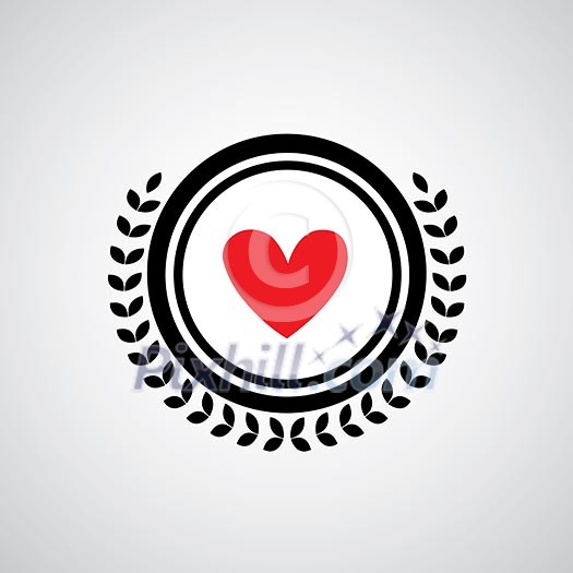 vector heart shape symbol design 