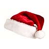 Santa's red hat isolated on white