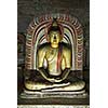 Ancient Buddha image in Dambulla Rock Temple caves, Sri Lanka