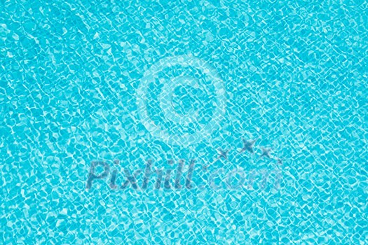 Clean blue water in pool Clean blue water in pool