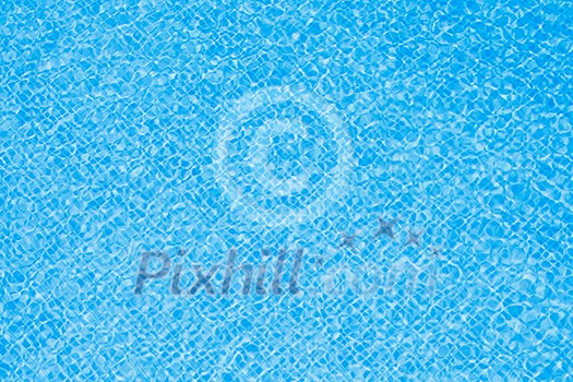 Clean blue water in pool Clean blue water in pool