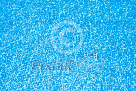 Clean blue water in pool Clean blue water in pool