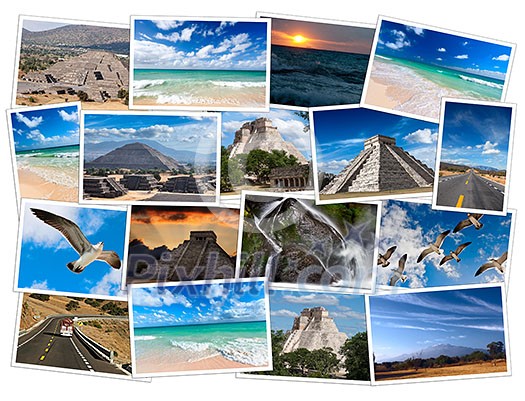 Mexico photos collage