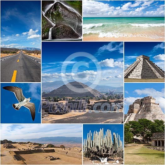 Collage of Mexico photos Collage of Mexico photos