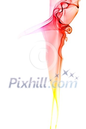 Colored smoke isolated on white Colored smoke isolated on white