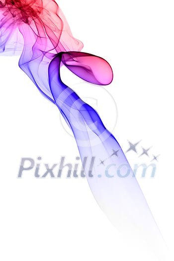 Colored smoke isolated on white Colored smoke isolated on white