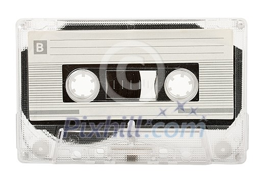 Audio cassette (tape) isolated on white background