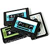 Several audio cassettes isolated