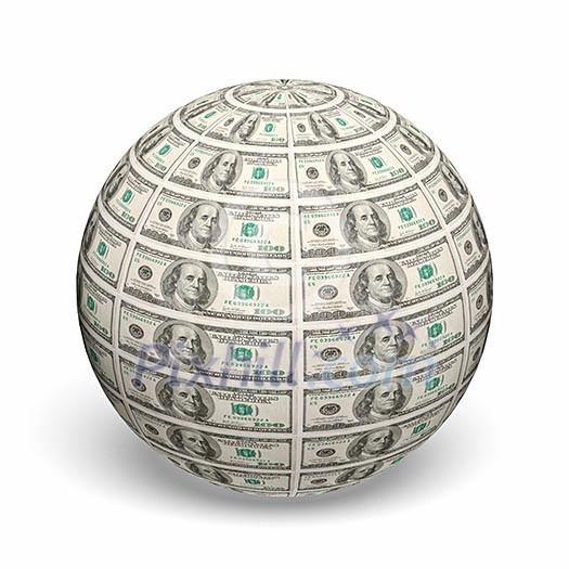 Background of rows of United States dollars Background of rows of United States dollars
